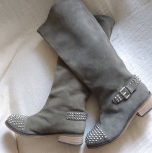 Women's size 6.5 Kelsi Dagger, Rover, Leather Knee High Boots in Taupe